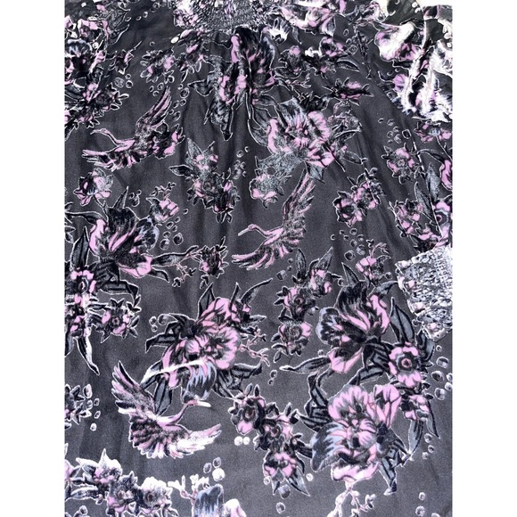 Hale Bob Rossana Velvet Burnout Turtleneck Top xl - Picture 3 of 6